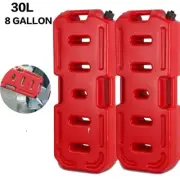 2pcs 8 Gallon 30L Fuel Gas Storage Tank Can for Jeep JK SUV ATV Car Motorcycle