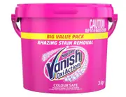 Vanish Napisan Oxi Action Bulk Clothes Laundry Washing Powder Stain Remover, 3kg
