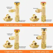 Air-Conditioning Valves R410A Charging Hoses Brass Tool Safety Valve