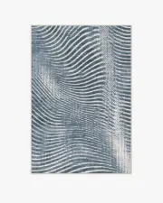 120' x 185' | Machine Washable Runner Rug | Kid & Pet Friendly | Indoor Rug | Wesley Blue Rug | Ruggable