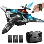 Remote Control Drone for Kids, Gesture RC Stealth Raptor Airplane, Quadcopter Fi