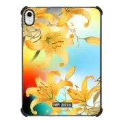iPad 10.9-inch (10th gen) iPad Impact Case Yellow Lilies Tablet Case