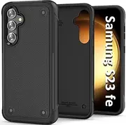 [SEFING] Case for Samsung Galaxy S23 Fe Phone Case Galaxy S23 Fe Case, Dual Layer Heavy Duty Shockproof Protective Cell Phone Case, for Samsung Galaxy 23 Fe (Black)