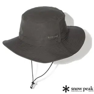 【Snow Peak】中性款 TAKIBI 遮陽防曬漁夫帽.圓盤休閒帽.釣魚帽/AC-23AU103BK 黑色