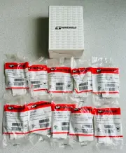 10 NEW Wiremold 5507RJ-WH Non-Metallic Dual RJ11 RJ45 Device Faceplate IVORY Lot