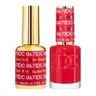 DND DC Match UV Gel + Nail Polish #067 Fire Engine Red