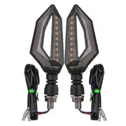 12V Pair Universal Motorcycle Scooter LED Daytime Running Turn Signal Lights 29 BLUE