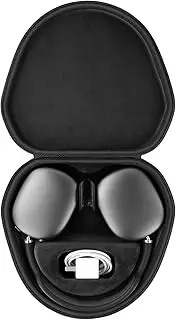 [co2CREA] Hard Case with Sleep Mode Replacement for Apple AirPods Max Headphone (Black Case)