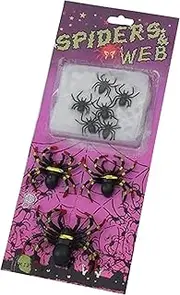 Halloween Decor | Creative Supplies Spider Webs - Strong Stretch Halloween Indoor Decorations for Costume Parties Carnivals