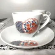 Yamatoku Galvan Supervised By Kakiemon, The 14Th Generation Cup Saucer Coffee Bo