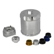 Aeroflow Spin On Reusable Billet Oil Filter - Silver, AF64-2016P