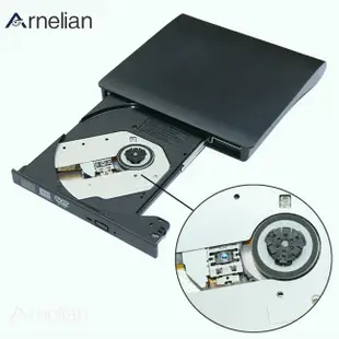 Arnelian Usb 3.0高速移動外置DL DVD-RW Cd刻錄機超薄便攜光驅