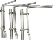 Hydraulic Cylinder Piston Rod Seal Installation Tool, for U-Cup Seal Installer Tool Kit, Seal Twistor Tool Set- 3 PCS Silver One Size