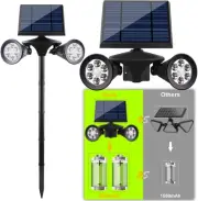 GUYULUX Solar Motion Lights Outdoor, Motion Activated Bright Light+Low Light ...