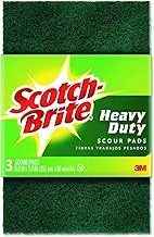 Scotch-Brite SBHDSP6PK Heavy Duty Scourer Pad 152mm x 96mm (6 Pack), Green