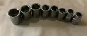 New Snap-on 1/2" drive 1/2" thru 15/16" 6-point Shallow Socket Set TW161 TW301