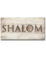 Ready2HangArt Shalom I Wrapped Canvas Wall Art by Olivia Rose