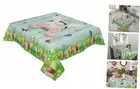 Easter Tablecloth Round Square Table Cloth 60x60inch, Spring Bunny Holiday