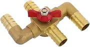 GANAZONO Manual Temperature Regulation Car Heater Valve 4-Way Water Control for Easy Seasonal Switching User-Friendly Installation