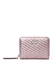 Tory Burch Kira Metallic Moto Quilted Leather Wallet