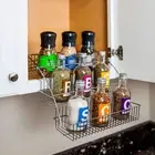3-Tier Pull Down Spice Rack Wall Kitchen Cabinet Bottle Organizer Jar Pull Out
