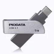 iXflash 1 TB Backup Flash Drive USB A & USB C for iPhone iPad & Computer Gray