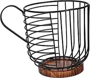 TIDTALEO Coffee Organizer Basket Storage Holder for Home Stylish Accessory for Coffee Lovers for Snacks Tea Bags Multi Use Storage