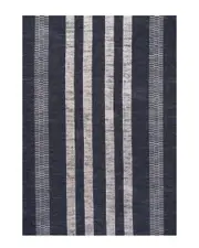 JONATHAN Y Vichy Geometric Striped Machine-Washable Rug