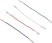 SHOWERORO 4Pcs Practical Lead Wires Insulated and Flexible Stereo Connection Cables for Turntables and Audio Equipment