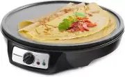 Elite Gourmet ECP-126 Electric Crepe Maker, Pancake, Hot Cakes and Non-stick