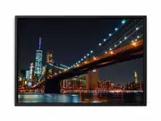 Brooklyn Bridget Night Framed Print Fine Art Poster Print