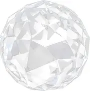 Clear Cut Crystal Ball, 60mm Translucent Faceted Gazing Ball, with Exquisite Design, Dreamy Appearance for Home Office Decor Accessory, Widely Use, Great (60MM/2.36in)
