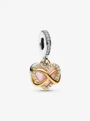 *New Authentic* Pandora Sparkling Infinity Heart Dangle Charm-768878C01