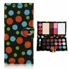 21 Eyeshadow & 4 Blusher Makeup Palette Kit with Powder, Brush & Wallet Case