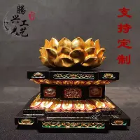 在飛比找蝦皮購物優惠-底座佛像底座金剛蓮花祥云木雕佛像底座佛背光佛祖觀音地藏王大日