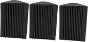 LIGHTAOTAO 3Pcs Soundproofing Tiles for Acoustic Insulation Corner Gear Shape Design High Density Sound Absorbing Material for Home Theater Ktv and Professional Spaces