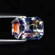 1.47 ct Terrific Octagon Cut (8 x 5 mm) Unheated / Untreated Rainbow Moonstone