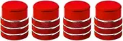 JIUYIN 4pcs Air Vent Switch Knob Ring Cover,Fit For, Civic 2022 2023 RED Center Console AC Outlet Button Frame Overlay Trim Sticker Dashboard Knob Ring