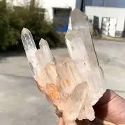 426G A+++ Natural white Crystal Himalayan quartz cluster /mineralsls