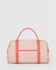 Leaf Print Weekender Bag