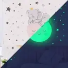 Children's Room Decor Star Wall Sticker Wallpaper Glow Stickers Elephant Decal