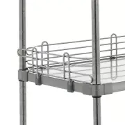 Metro L48WS Super Erecta 4" High Ledge for Solid Shelving, Stainless, 48"