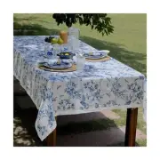 BLUE FLOWER CO Premium 100% Pure Linen Tablecloth 60"x120" Rectangle, French ...