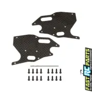 Associated RC-8B3.xE RC8B3.1 FT Graphite Arm Stiffeners front ASC81418