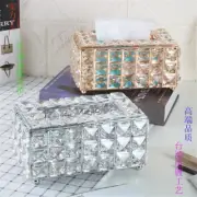 Shiny Crystal Facial Tissue Box Covers Napkin Paper Holder Case Office