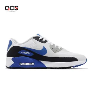 Nike 高爾夫球鞋 Air Max 90 G TB Golf 白 黑 藍 防水鞋面 男鞋 高球 氣墊 休閒鞋 DX5999-141