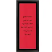 Fight Club "Trust Tyler" Framed Promo Daybill Poster