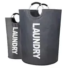 XX-Large Laundry Baskets, Laundry Hamper Stands Up Well, 160L Dark Grey/160L