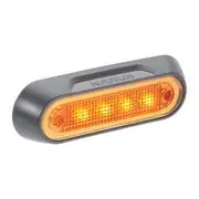 Narva Model 8 LED Front End Outline Marker With Grey Base - Amber