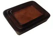 Leatherkart Leather Tray - Set of 3 Trays - Tan